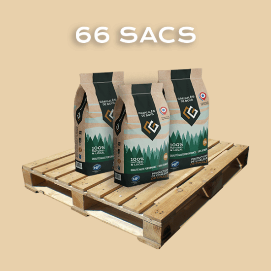 Palette - 66 sacs de 15 kgs